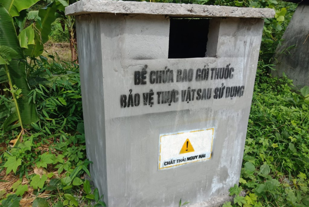 Bắc Kạn: Hiệu quả mô hình bể thu gom vỏ thuốc bảo vệ thực vật sau sử dụng ở Dương Phong!