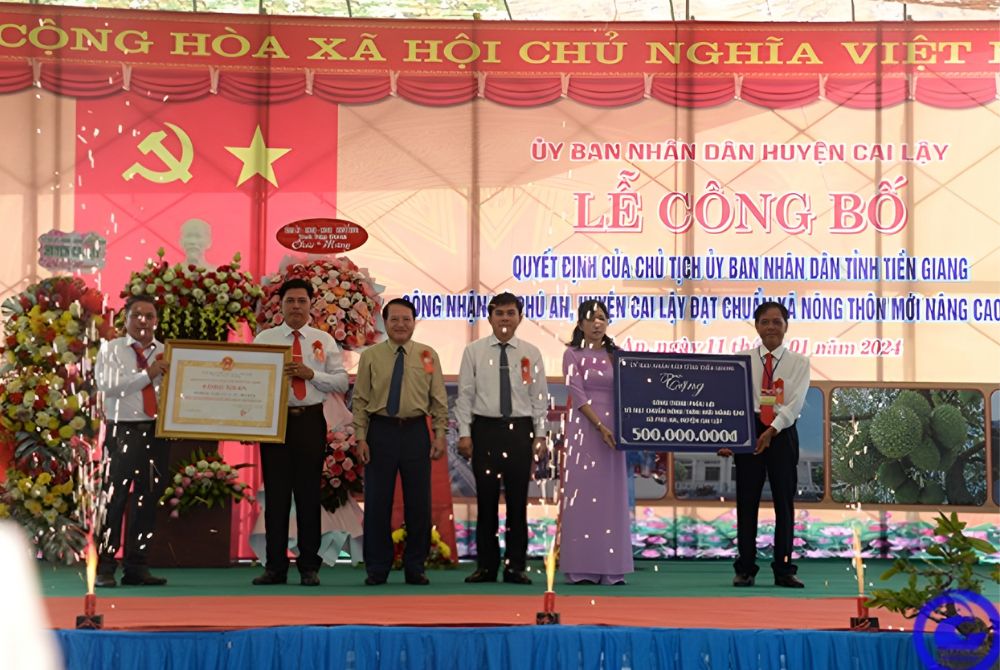Tỉnh Tiền Giang: Xã Phú An, huyện Cai Lậy ra mắt nông thôn mới nâng cao