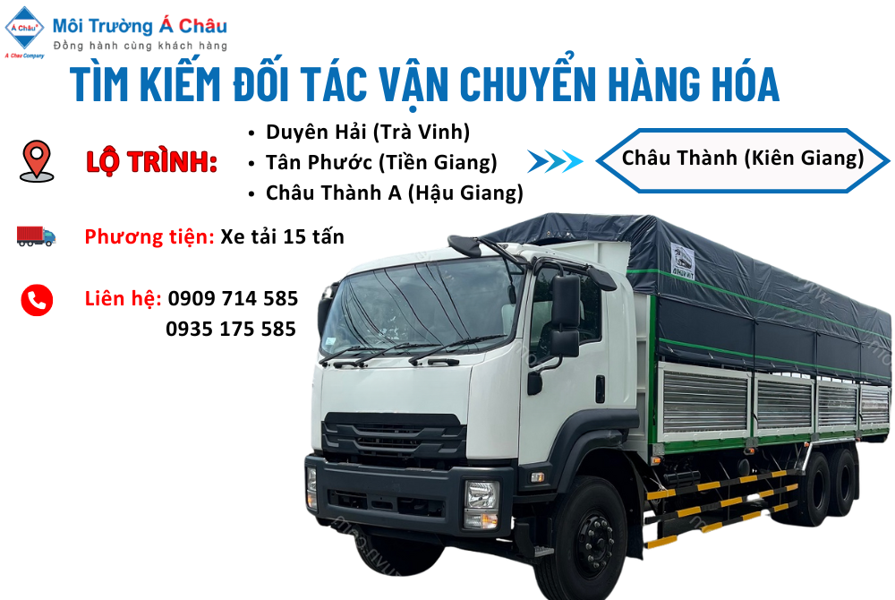 MÔI TRƯỜNG Á CHÂU - TÌM ĐỐI TÁC VẬN CHUYỂN HÀNG HÓA 