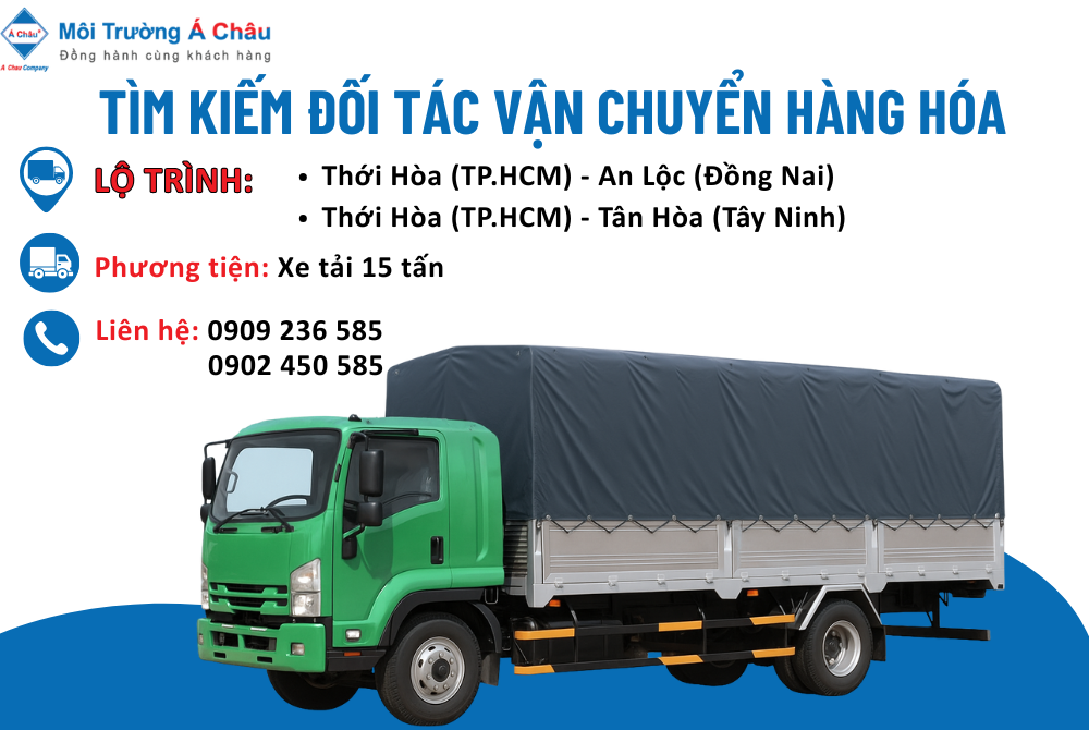 MÔI TRƯỜNG Á CHÂU - TÌM ĐỐI TÁC VẬN CHUYỂN HÀNG HÓA 