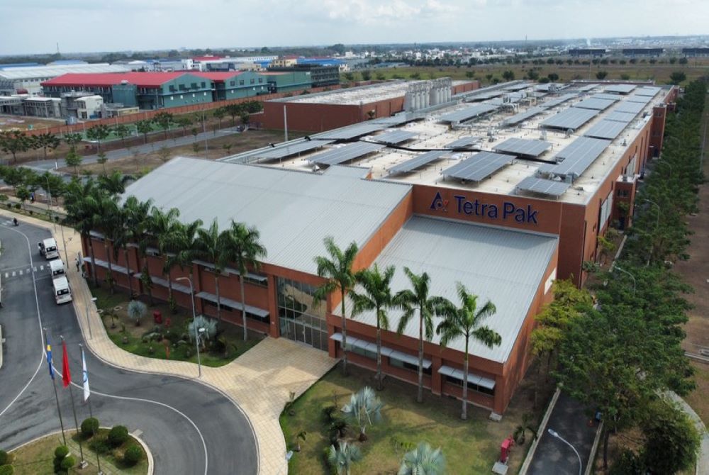 Nhà máy Tetra Pak tại Bình Dương giảm hơn 700 tấn khí CO2 ra môi trường nhờ sử dụng tấm năng lượng mặt trời