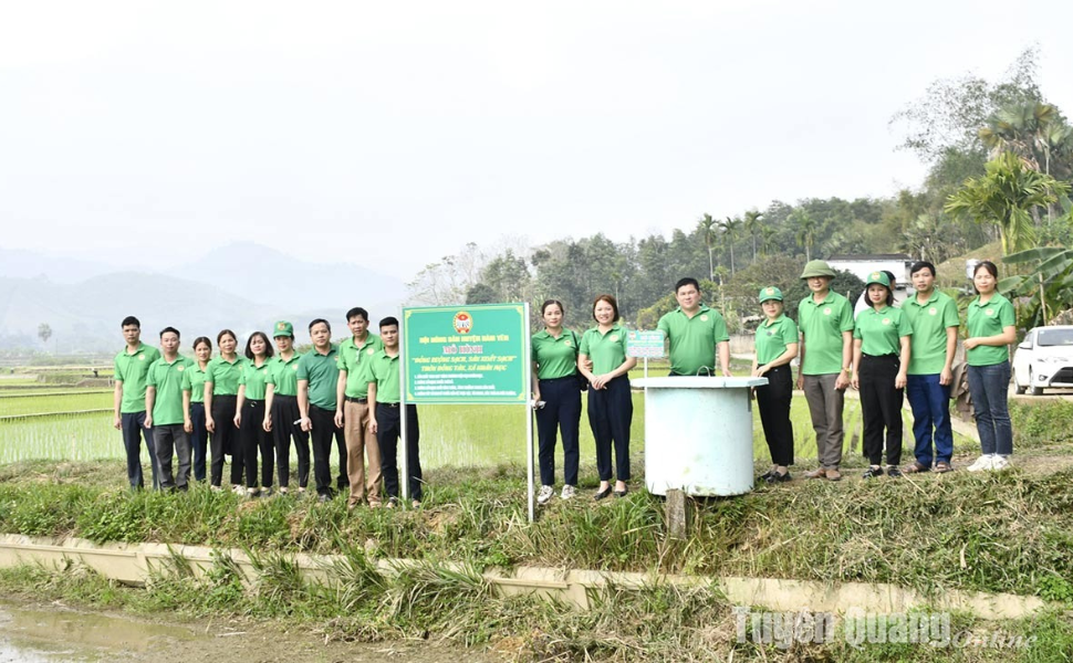 Tuyên Quang: Hàm Yên ra mắt mô hình đồng ruộng sạch, sản xuất sạch!