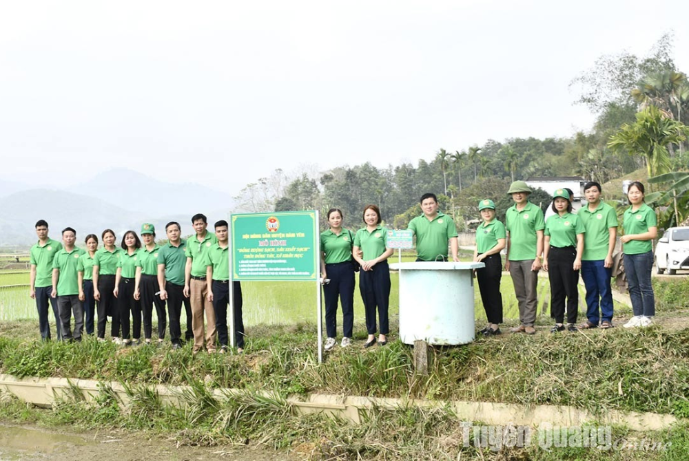Tuyên Quang: Hàm Yên ra mắt mô hình đồng ruộng sạch, sản xuất sạch!