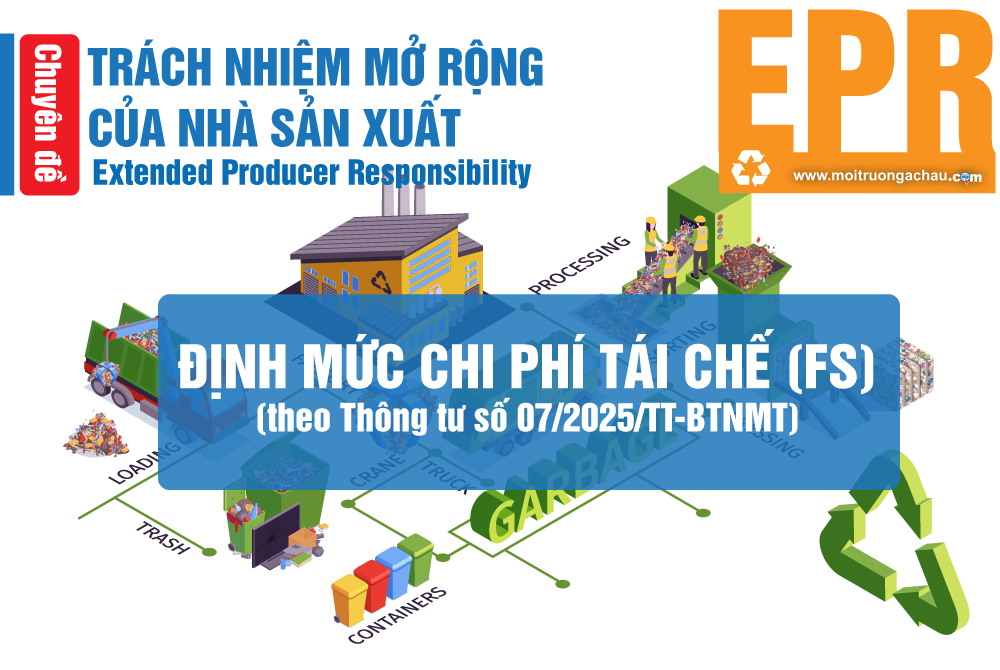 Thông tư số 07/2025/TT-BTNMT: chính thức ban hành định mức chi phí tái chế (Fs)