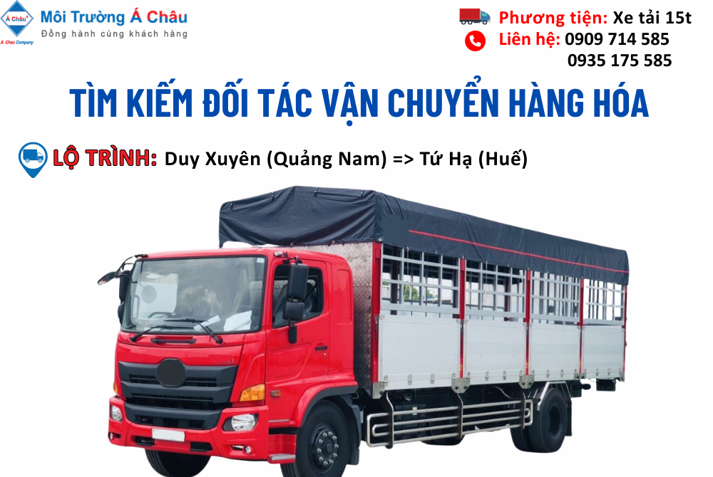 MÔI TRƯỜNG Á CHÂU - TÌM ĐỐI TÁC VẬN CHUYỂN HÀNG HÓA 