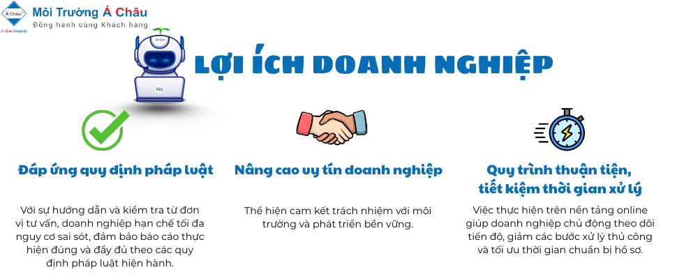 Lợi ích doanh nghiệp BCCT BVMT online 