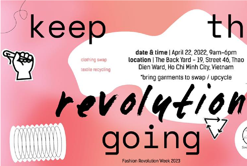 Trao đổi quần áo, tuần hoàn thời trang cùng FRVN, Saigon Swap và Môi Trường Á Châu tại sự kiện “Keep the Revolution Going” 2023!