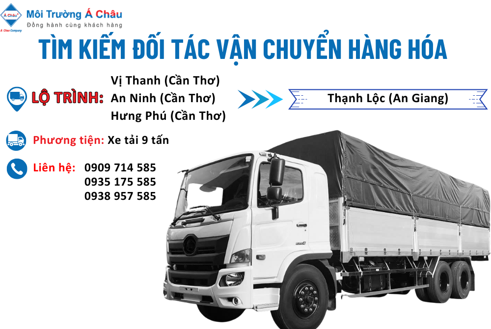 MÔI TRƯỜNG Á CHÂU - TÌM ĐỐI TÁC VẬN CHUYỂN HÀNG HÓA 