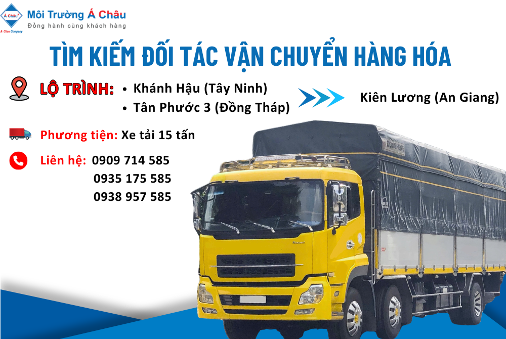 MÔI TRƯỜNG Á CHÂU - TÌM ĐỐI TÁC VẬN CHUYỂN HÀNG HÓA 