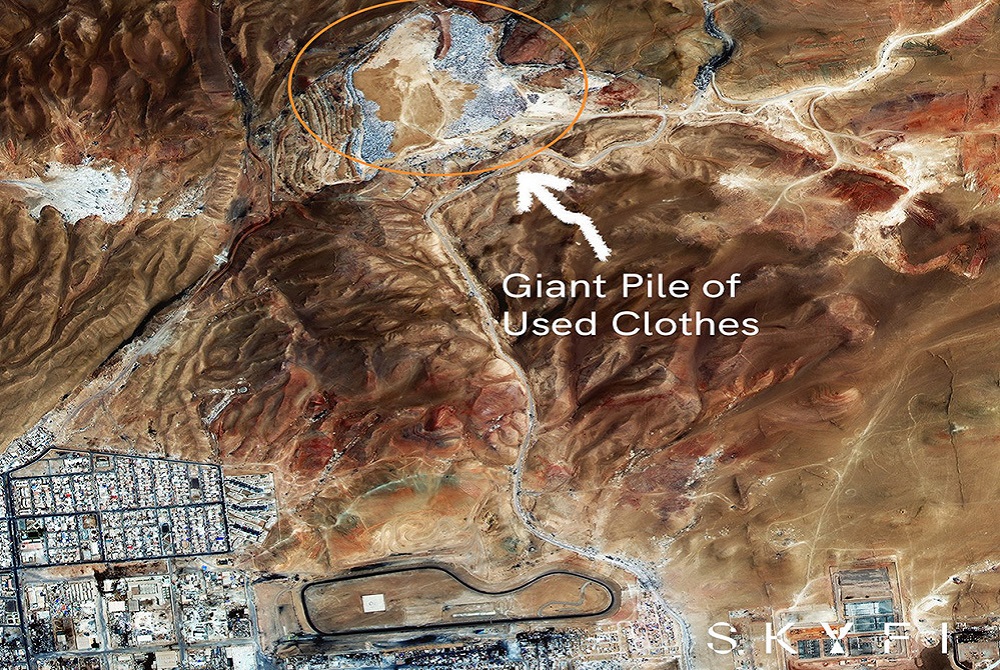 Núi rác quần áo hơn 39.000 tấn nhìn từ vũ trụ
