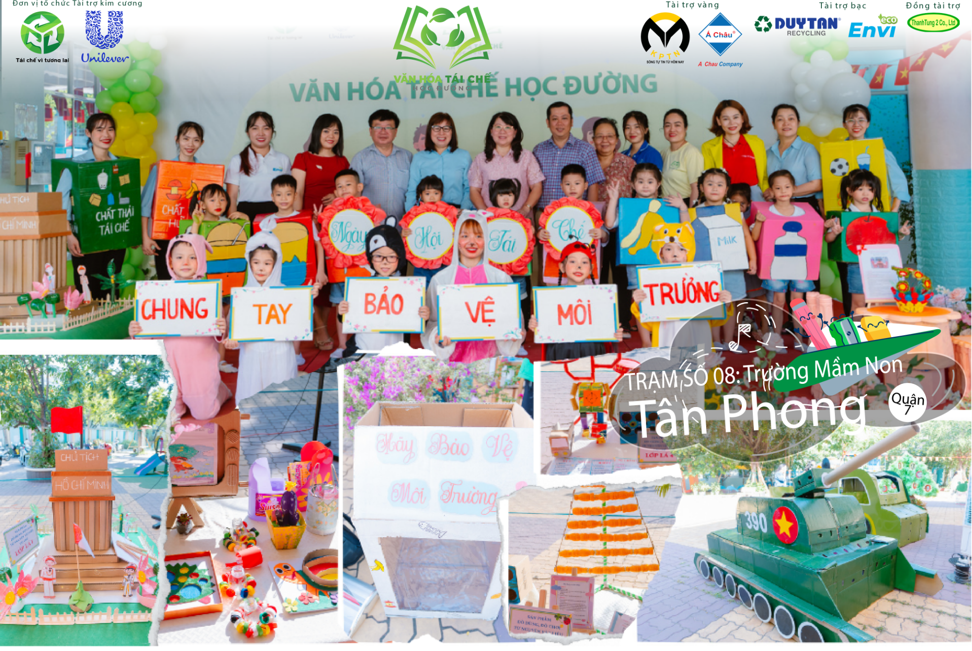 Tái chế học đường - Trạm 08: Giai điệu tái chế của các Mầm non Tân Phong