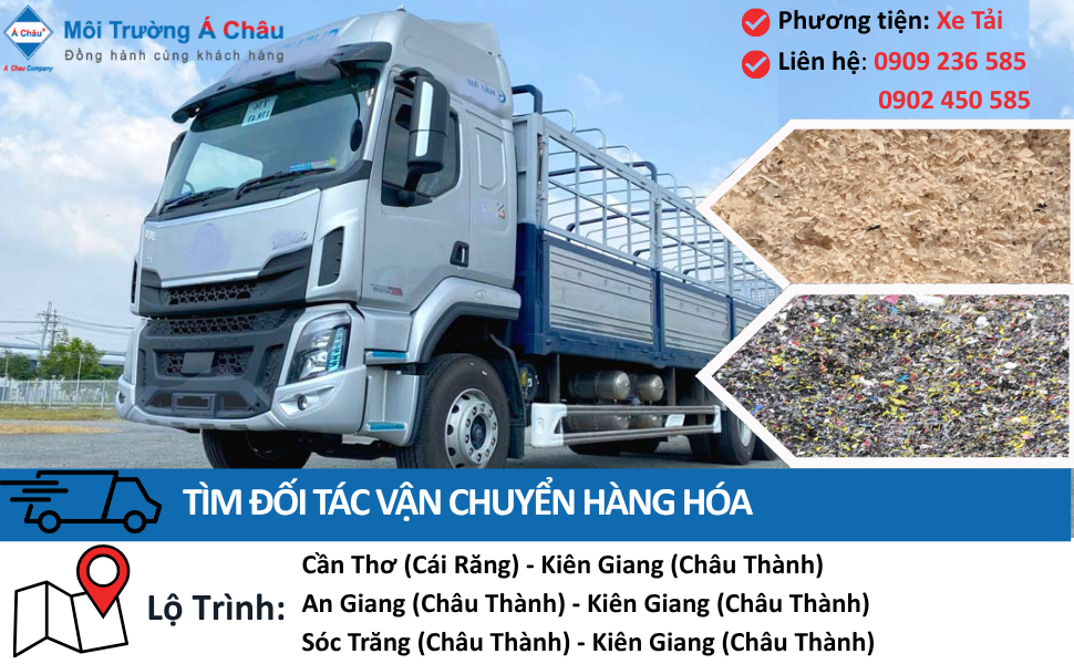 MÔI TRƯỜNG Á CHÂU - TÌM ĐỐI TÁC VẬN CHUYỂN HÀNG HÓA KHU VỰC MIỀN TÂY