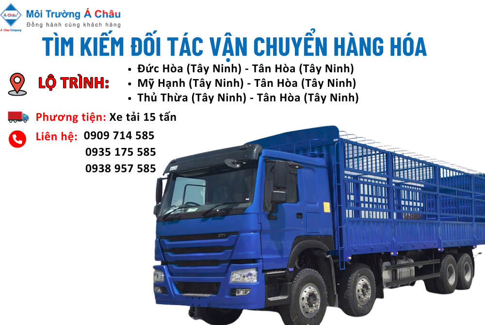 MÔI TRƯỜNG Á CHÂU - TÌM ĐỐI TÁC VẬN CHUYỂN HÀNG HÓA 