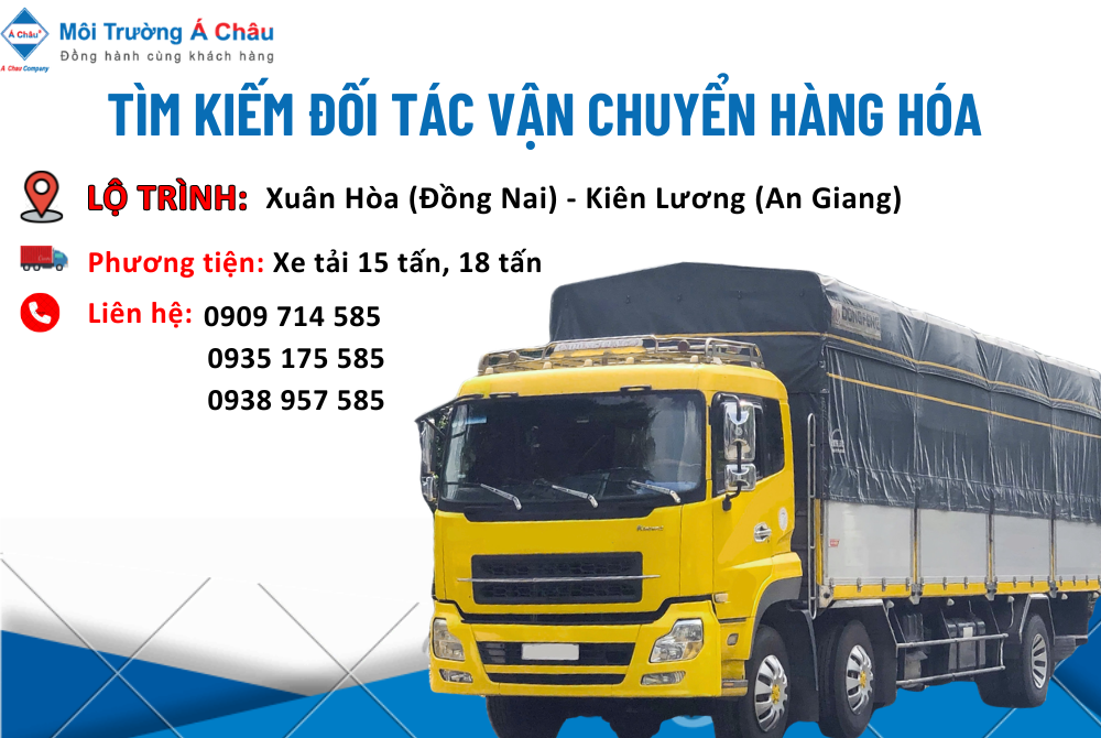 MÔI TRƯỜNG Á CHÂU - TÌM ĐỐI TÁC VẬN CHUYỂN HÀNG HÓA 