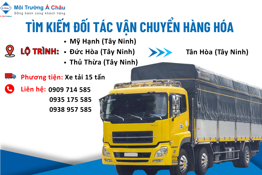 MÔI TRƯỜNG Á CHÂU - TÌM ĐỐI TÁC VẬN CHUYỂN HÀNG HÓA 