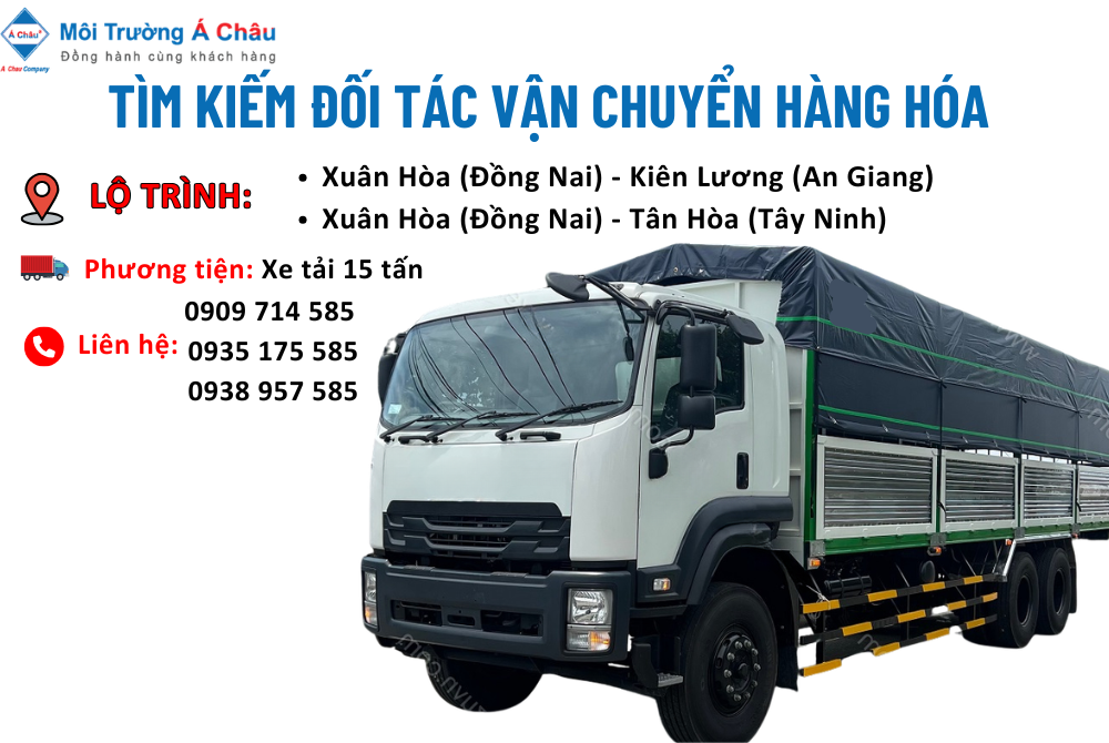MÔI TRƯỜNG Á CHÂU - TÌM ĐỐI TÁC VẬN CHUYỂN HÀNG HÓA 