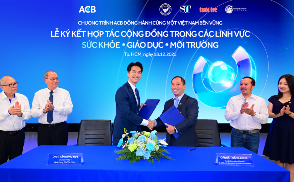 ACB công bố mô hình phát triển bền vững theo hướng tạo giá trị chung cho cộng đồng Việt Nam