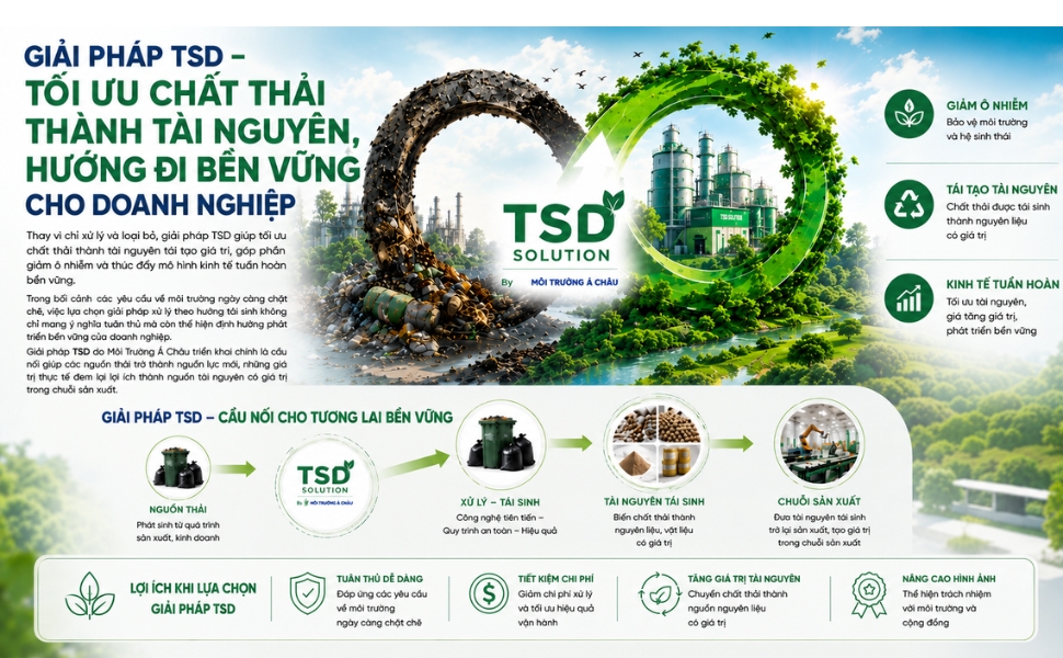 TSD tối ưu chất thải thành tài nguyên