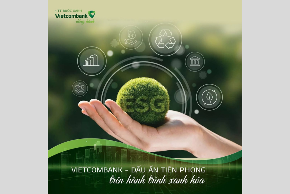 Vietcombank dẫn đầu ngành ngân hàng về đổi mới sáng tạo và ESG