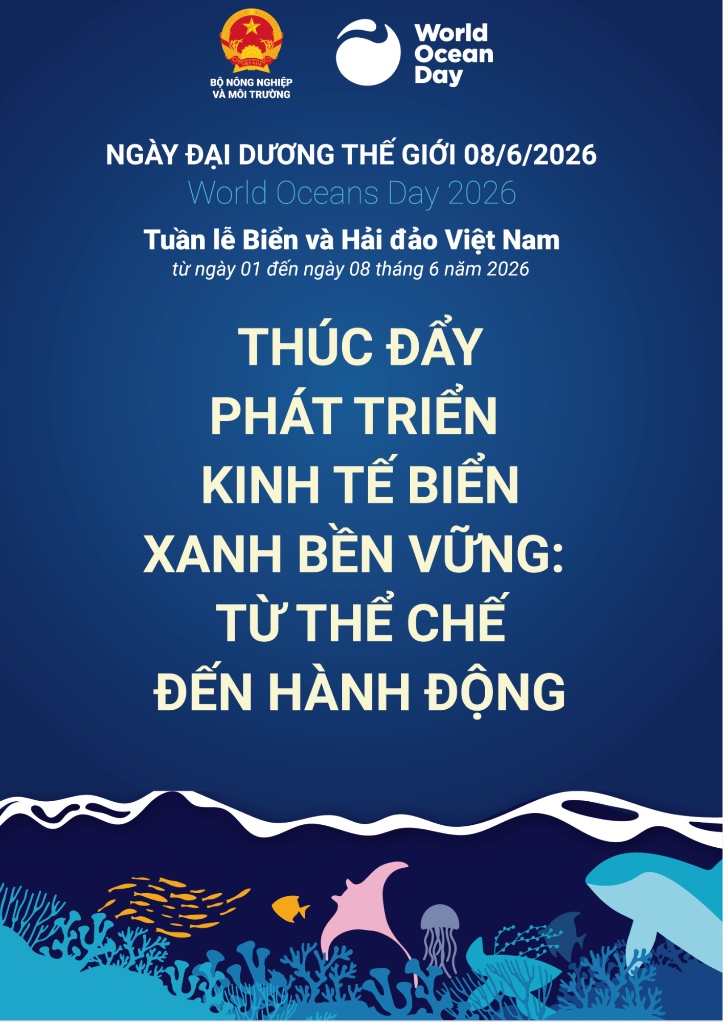 Phát động tổ chức các hoạt động hưởng ứng Ngày Đại dương thế giới, Tuần lễ Biển và Hải đảo Việt Nam năm 2026