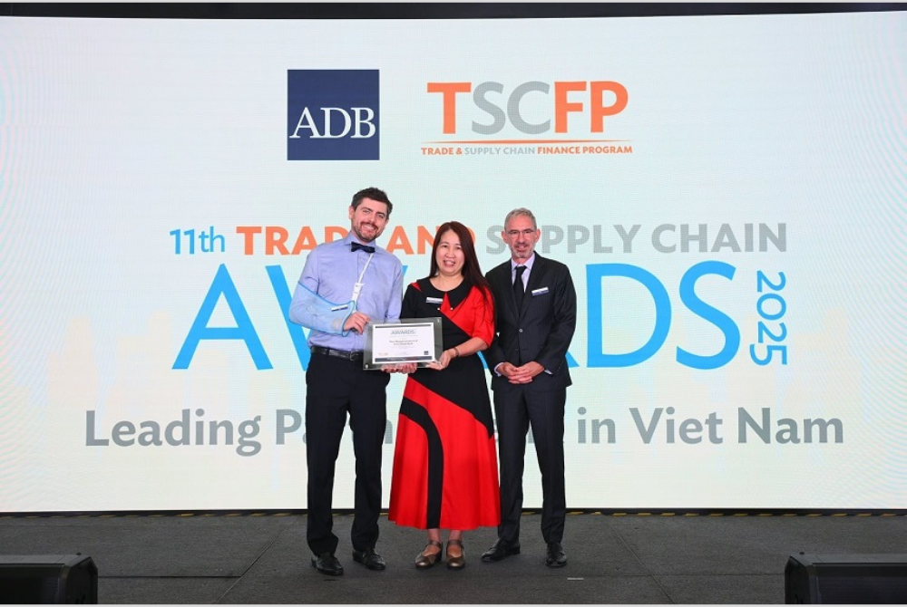 TPBank được ADB vinh danh với hai giải thưởng lớn trong lĩnh vực tài trợ thương mại 