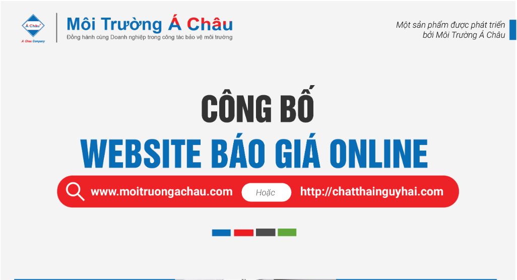 Môi Trường Á Châu - Công bố website báo giá chất thải online (phiên bản 2020)