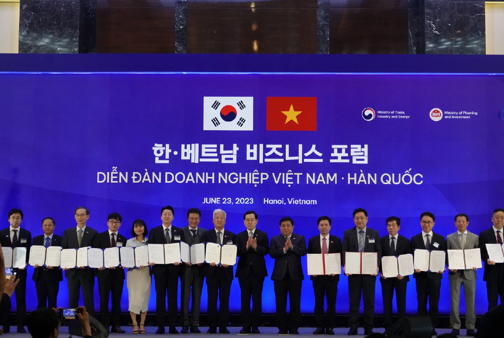 Diễn đàn Doanh nghiệp Việt Nam - Hàn Quốc 2023: hợp tác chuỗi giá trị toàn cầu gắn với tăng trưởng xanh