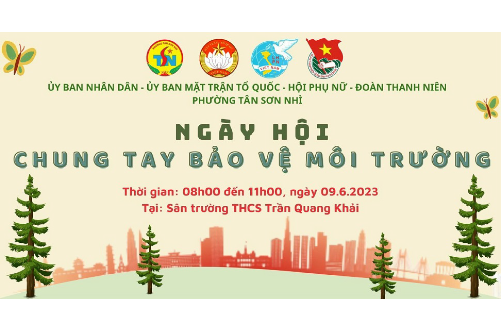 Phường Tân Sơn Nhì triển khai ngày hội “Chung tay bảo vệ trái đất xanh” – năm 2023