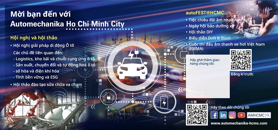 Đăng ký thu hồi, tái chế dầu nhớt, ắc quy, săm lốp, … tại triển lãm Automechanika Ho Chi Minh City 2024