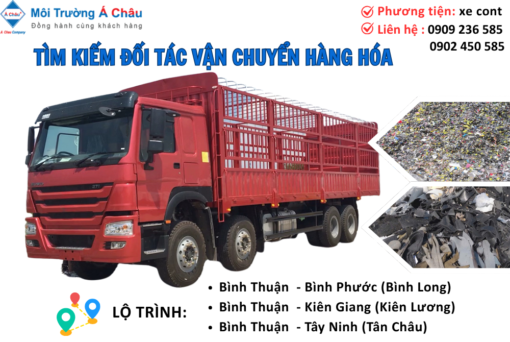MÔI TRƯỜNG Á CHÂU - TÌM ĐỐI TÁC VẬN CHUYỂN HÀNG HÓA 