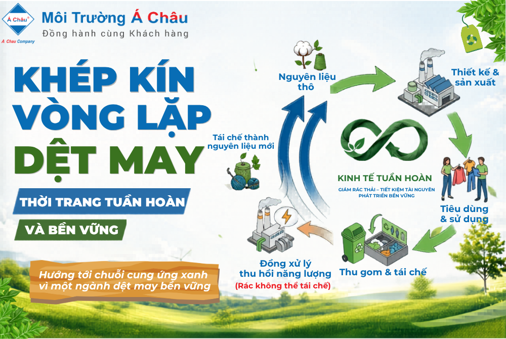 Khép kín vòng lặp dệt may: Thời trang tuần hoàn và bền vững