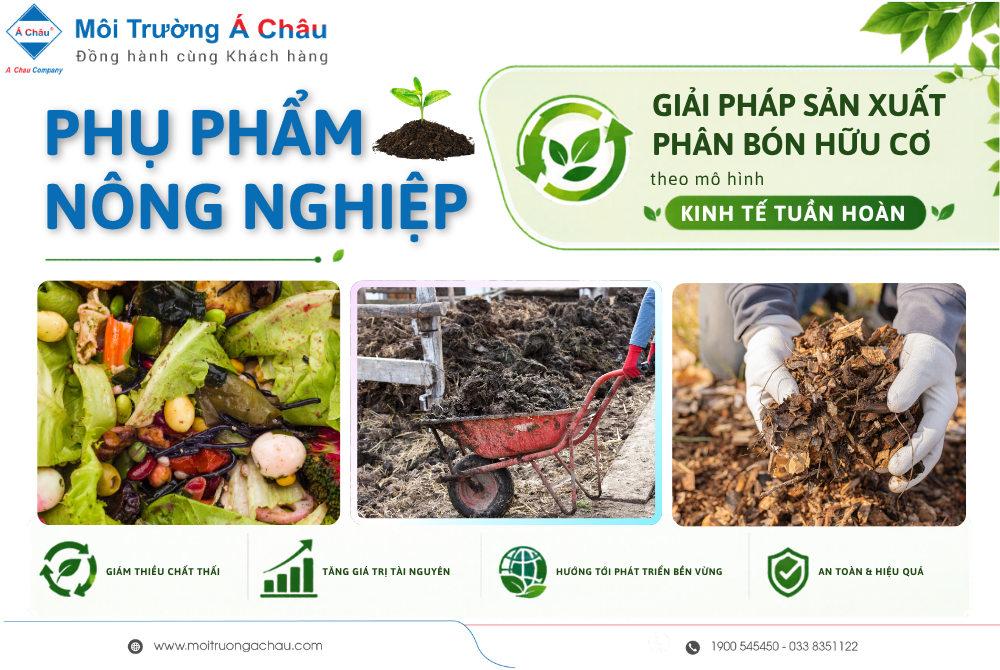 Phụ phẩm nông nghiệp: Giải pháp sản xuất phân bón hữu cơ theo kinh tế tuần hoàn