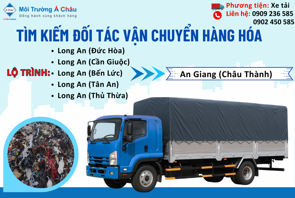 MÔI TRƯỜNG Á CHÂU - TÌM ĐỐI TÁC VẬN CHUYỂN HÀNG HÓA 