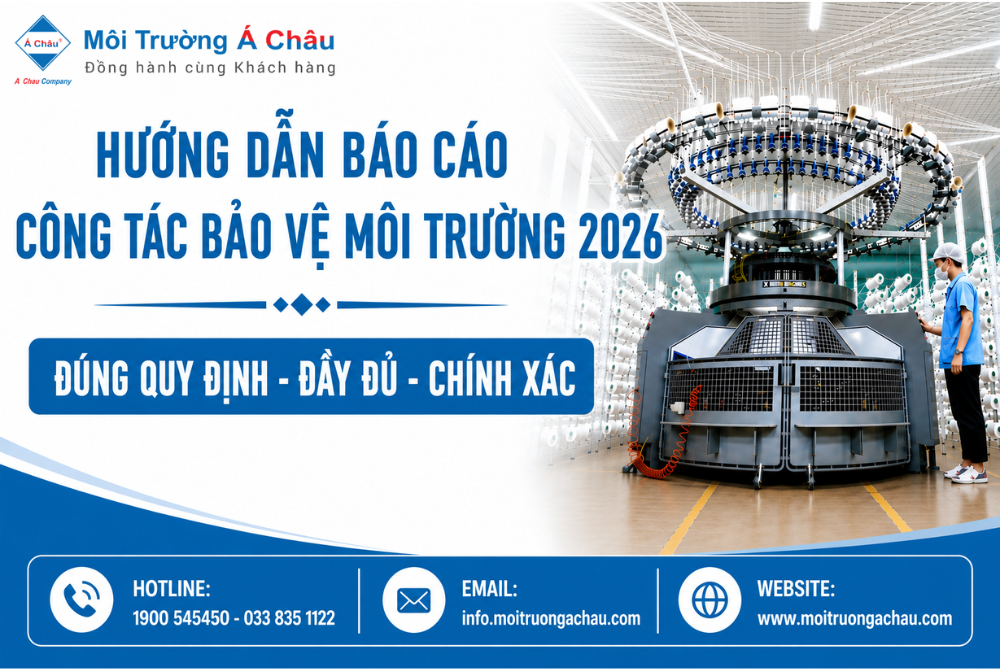 HƯỚNG DẪN THỰC HIỆN BÁO CÁO CÔNG TÁC BẢO VỆ MÔI TRƯỜNG NĂM 2026