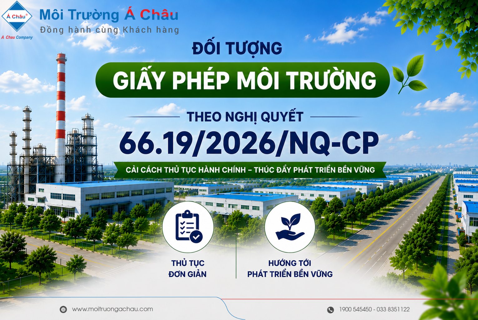ĐỐI TƯỢNG CẦN CÓ GIẤY PHÉP MÔI TRƯỜNG,  THEO NGHỊ QUYẾT SỐ 66.19/2026/NQ-CP