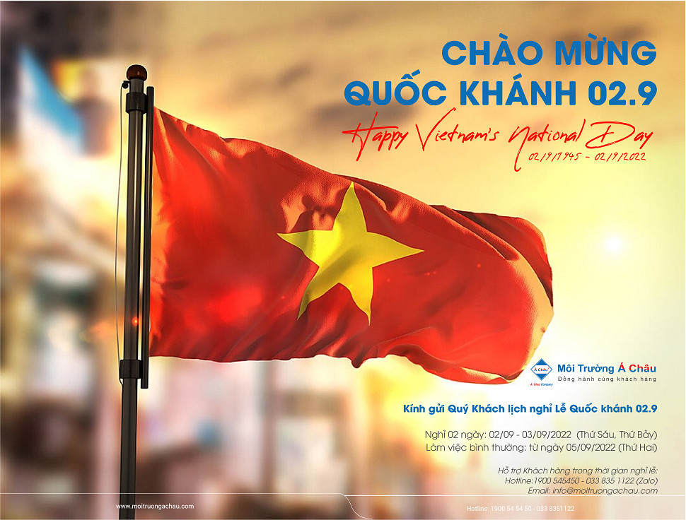 Thông báo lịch nghỉ Lễ Quốc khánh 02/9 - Notice for Vietnam's National Day
