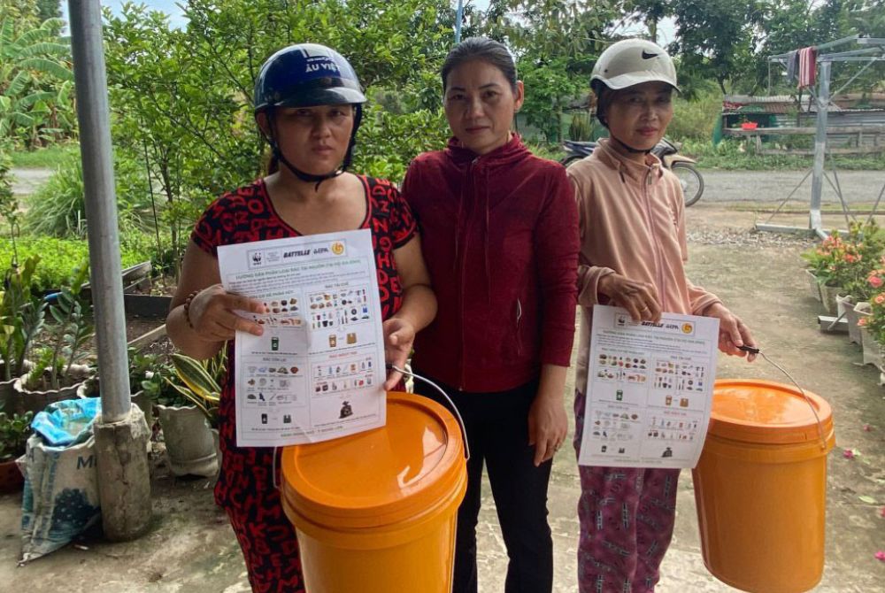 Xã Thái Trị triển khai mô hình thí điểm phân loại rác thải tại nguồn