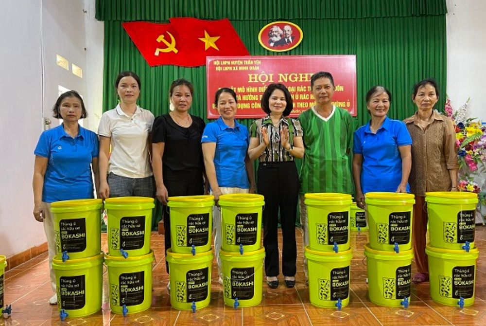 Yên Bái: Huyện Trấn Yên triển khai mô hình điểm phân loại rác thải tại nguồn