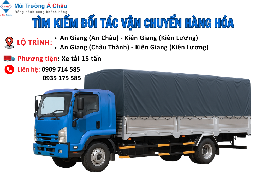MÔI TRƯỜNG Á CHÂU - TÌM ĐỐI TÁC VẬN CHUYỂN HÀNG HÓA 