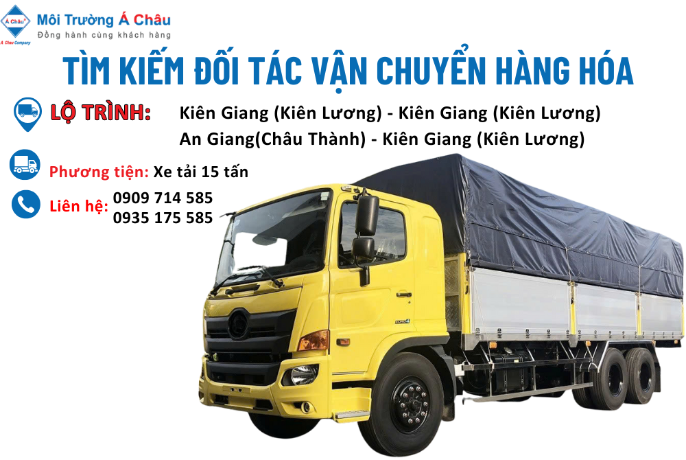 MÔI TRƯỜNG Á CHÂU - TÌM ĐỐI TÁC VẬN CHUYỂN HÀNG HÓA 