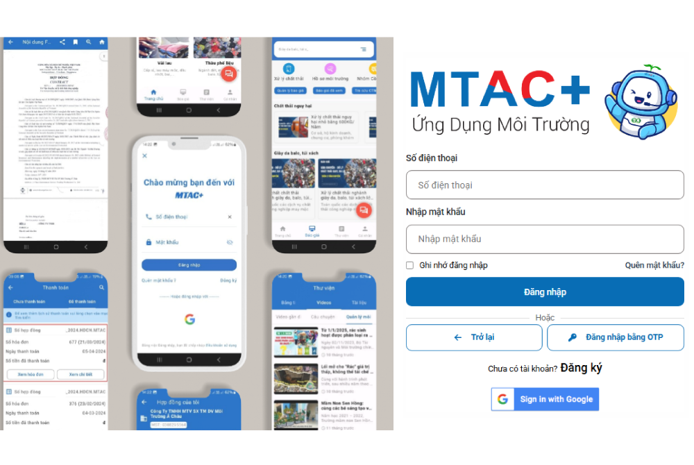 Môi Trường Á Châu phát hành Cổng hỗ trợ thực hiện báo cáo môi trường trực tuyến qua Cổng Khách hàng MTAC+