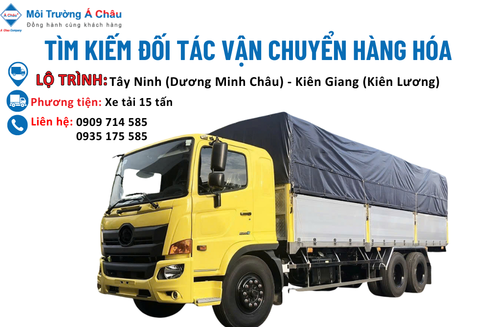 MÔI TRƯỜNG Á CHÂU - TÌM ĐỐI TÁC VẬN CHUYỂN HÀNG HÓA 