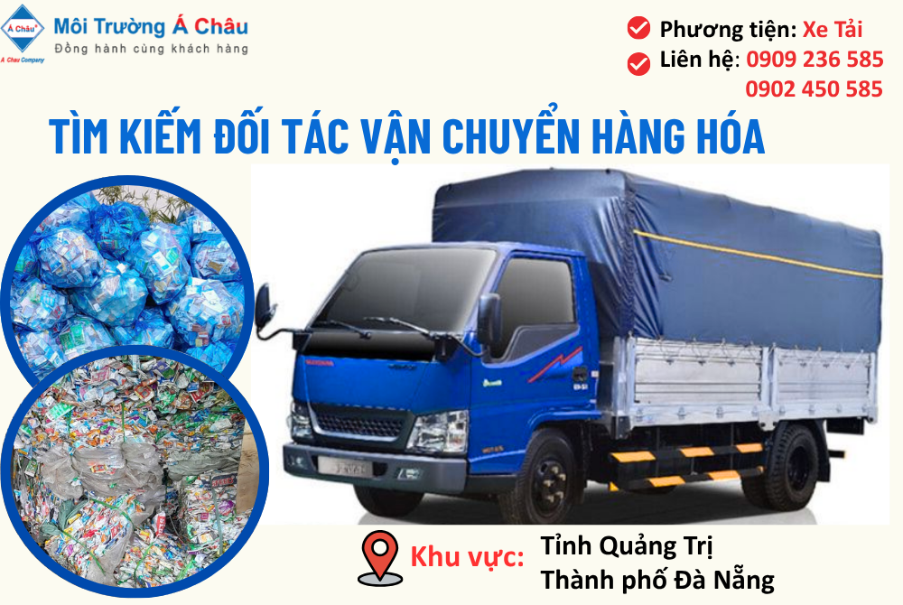 MÔI TRƯỜNG Á CHÂU - TÌM ĐỐI TÁC VẬN CHUYỂN HÀNG HÓA 