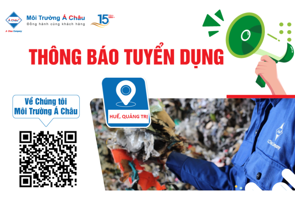 Môi Trường Á Châu Tuyển dụng vị trí Quản lý kho bãi tại khu vực Miền Trung năm 2025!