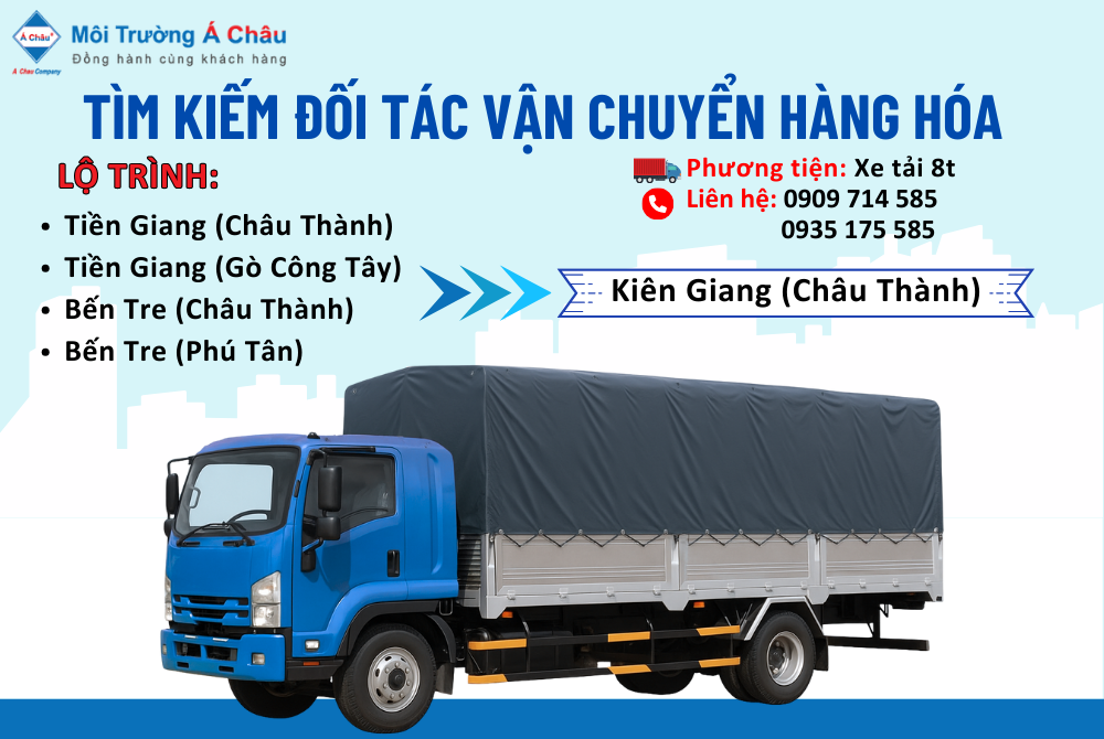 MÔI TRƯỜNG Á CHÂU - TÌM ĐỐI TÁC VẬN CHUYỂN HÀNG HÓA 