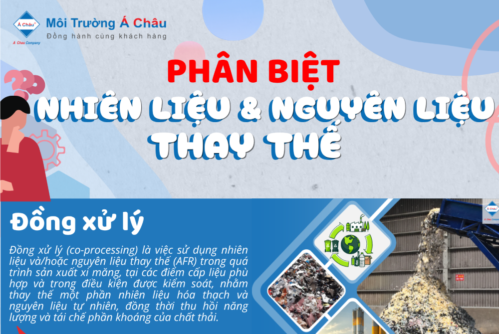 Chất thải thành tài nguyên: Phân biệt nhiên liệu và nguyên liệu thay thế trong sản xuất xi măng