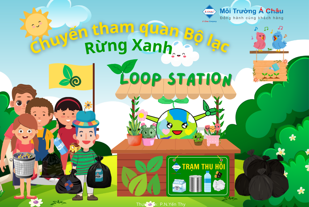 Truyện tranh môi trường bộ lạc rừng xanh và trạm xanh thu hồi