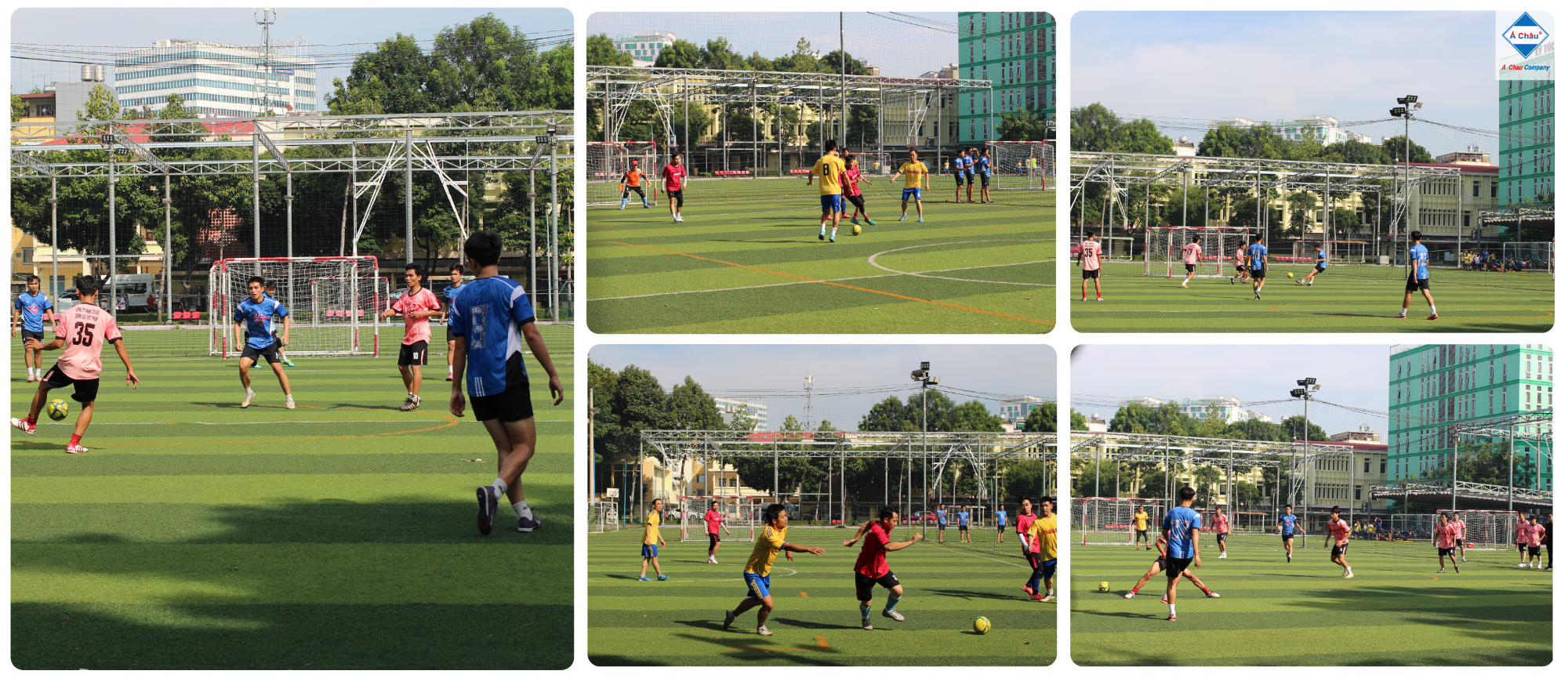 Tinh thần thể thao rực lửa trên sân bóng