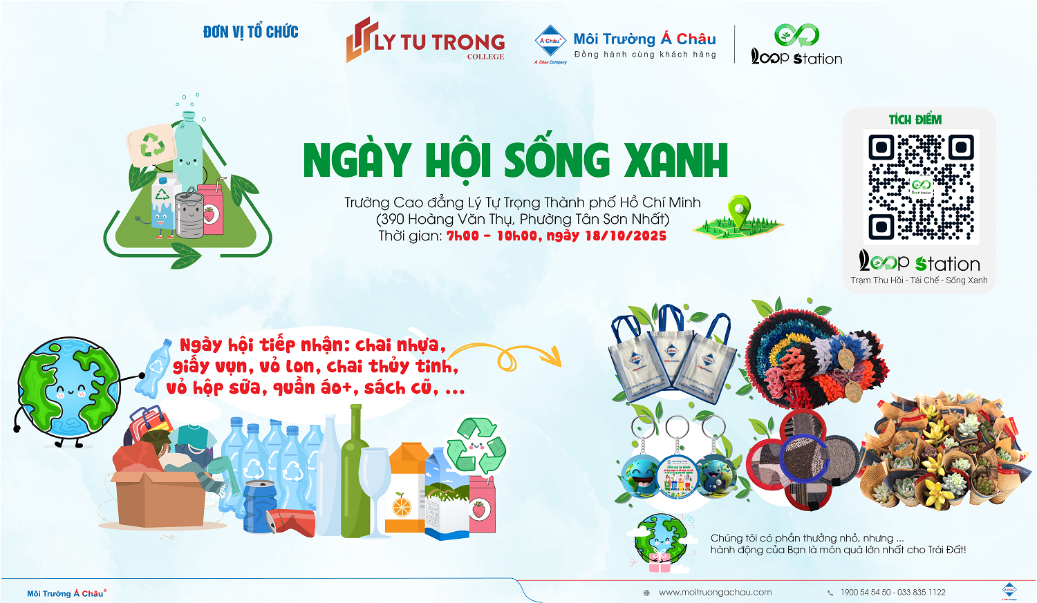 ngày hội sống xanh trường cao đẳng lý tự trọng