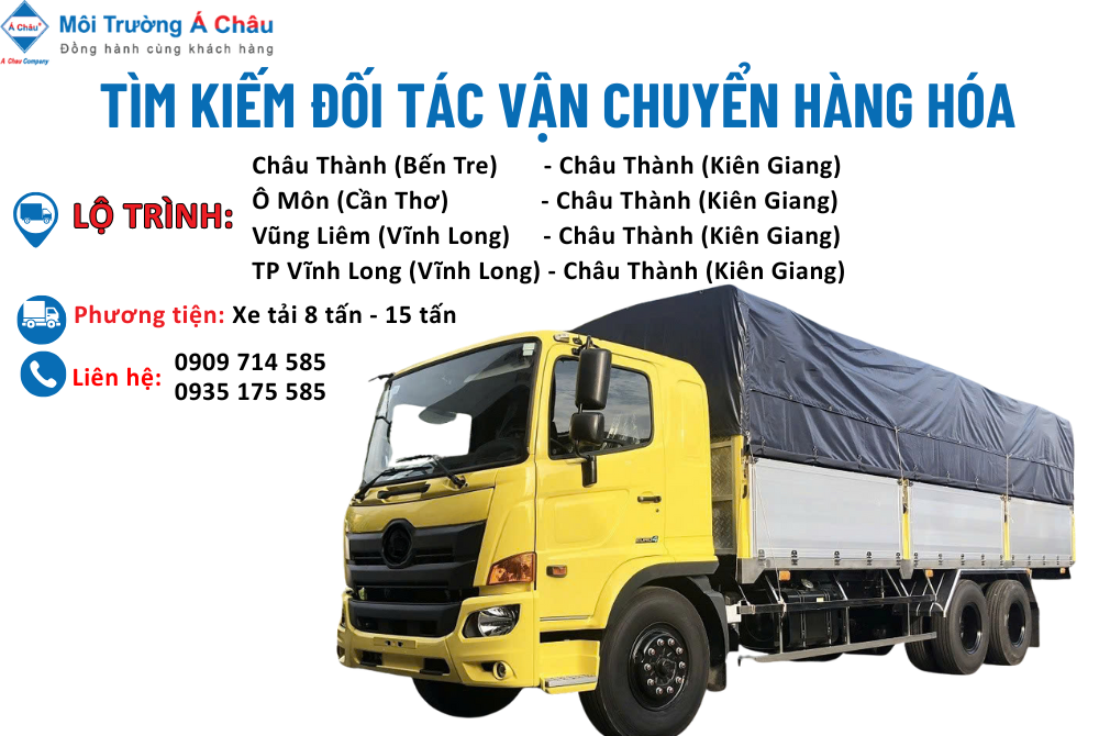 MÔI TRƯỜNG Á CHÂU - TÌM ĐỐI TÁC VẬN CHUYỂN HÀNG HÓA 